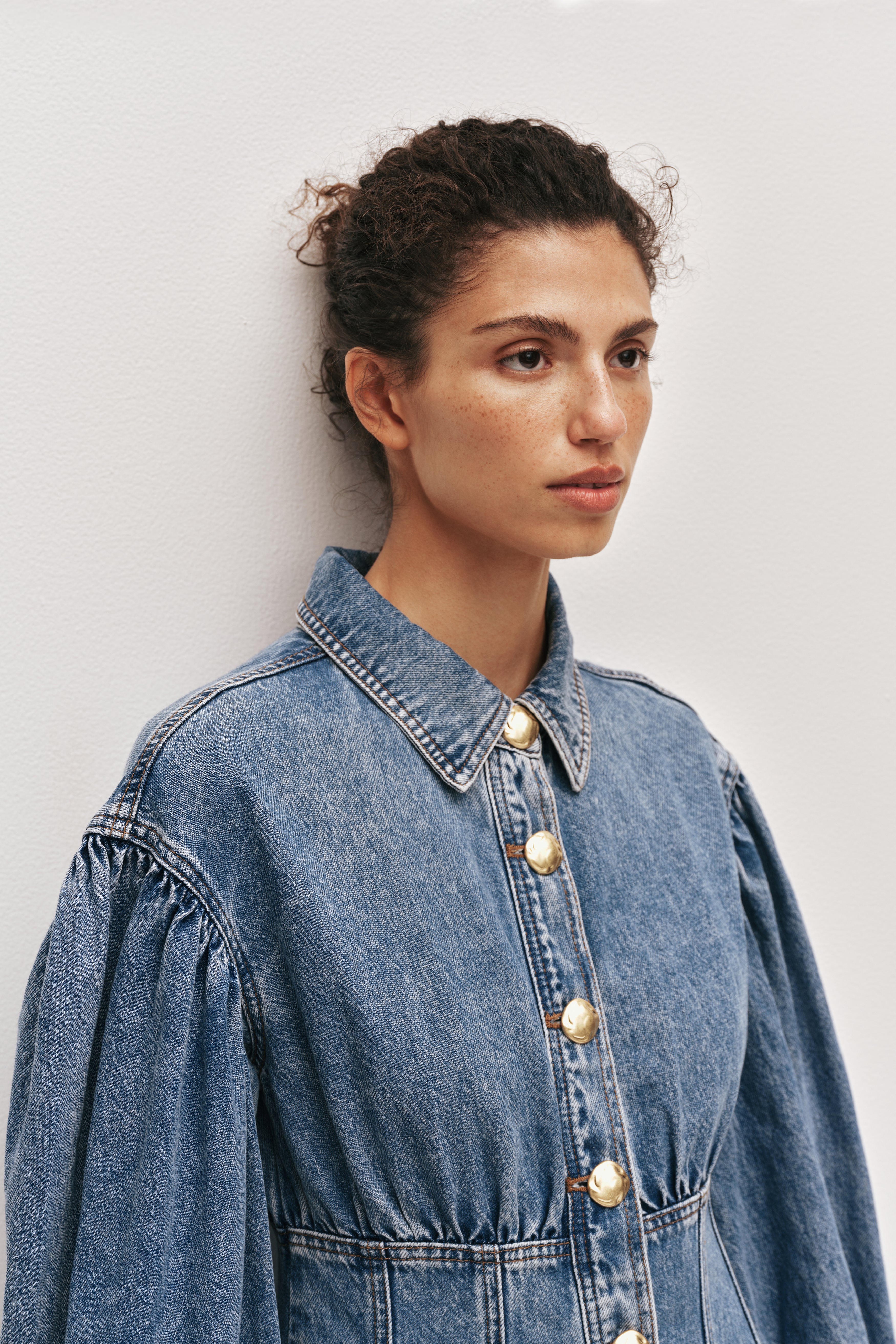 Lorraine Denim Mini Dress