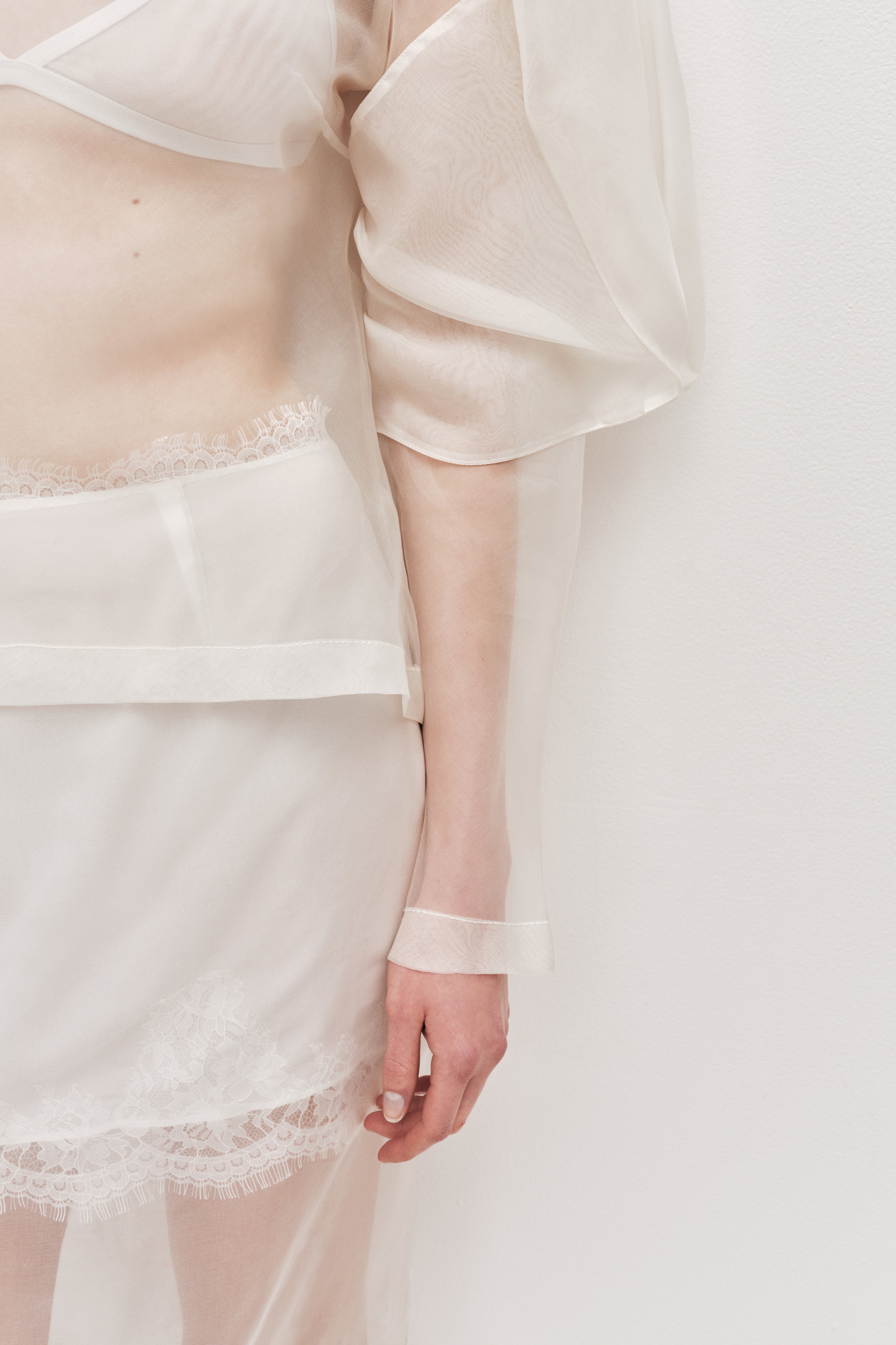 Mirella Organza Long Sleeve Top