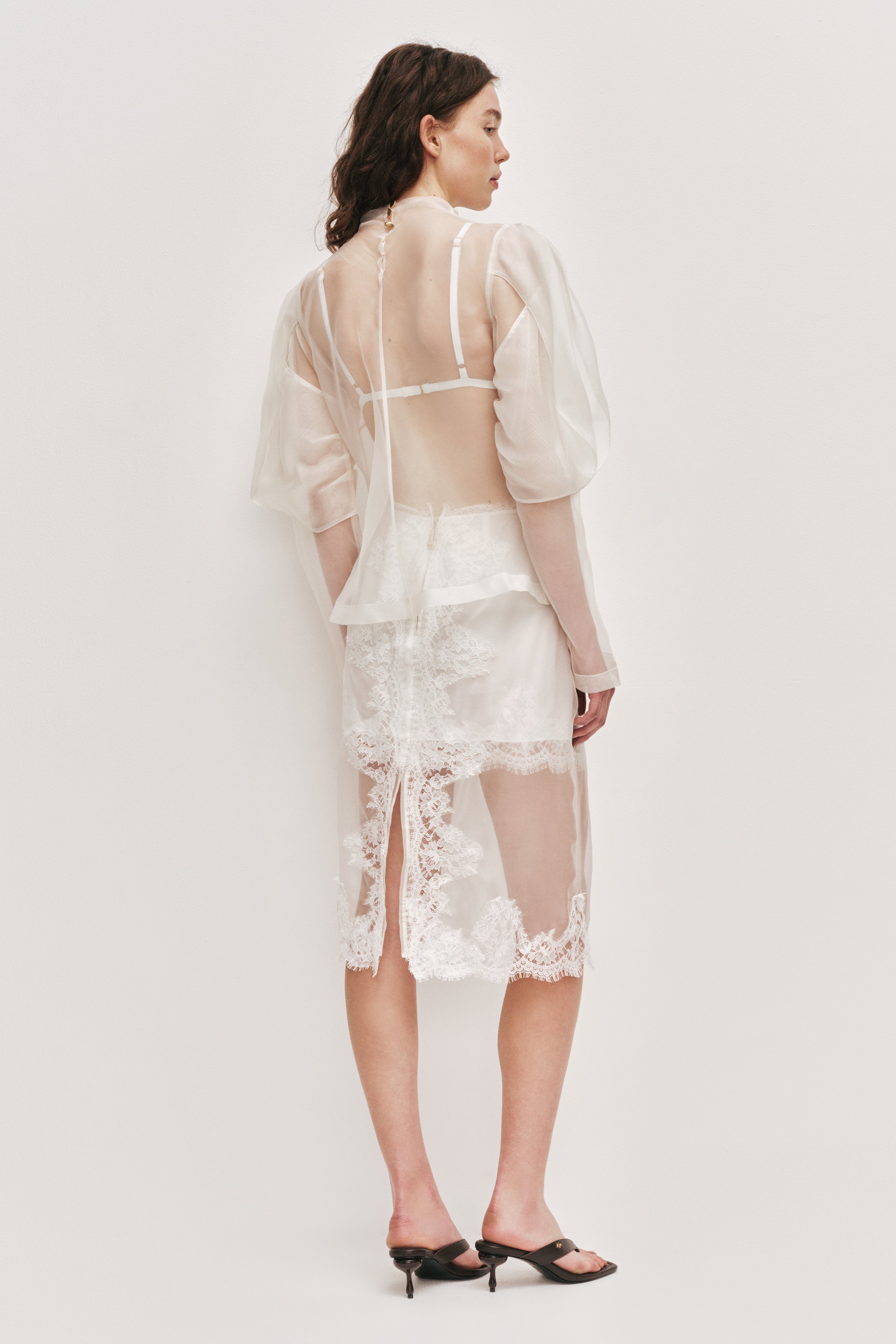 Mirella Organza Long Sleeve Top