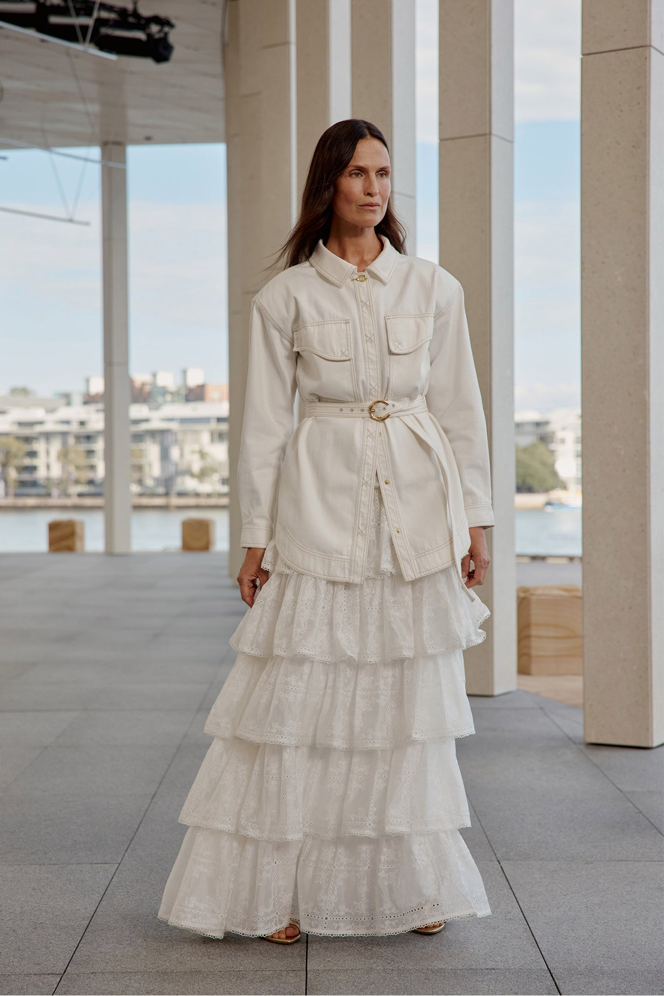 Merritt Embroidered Midi Skirt