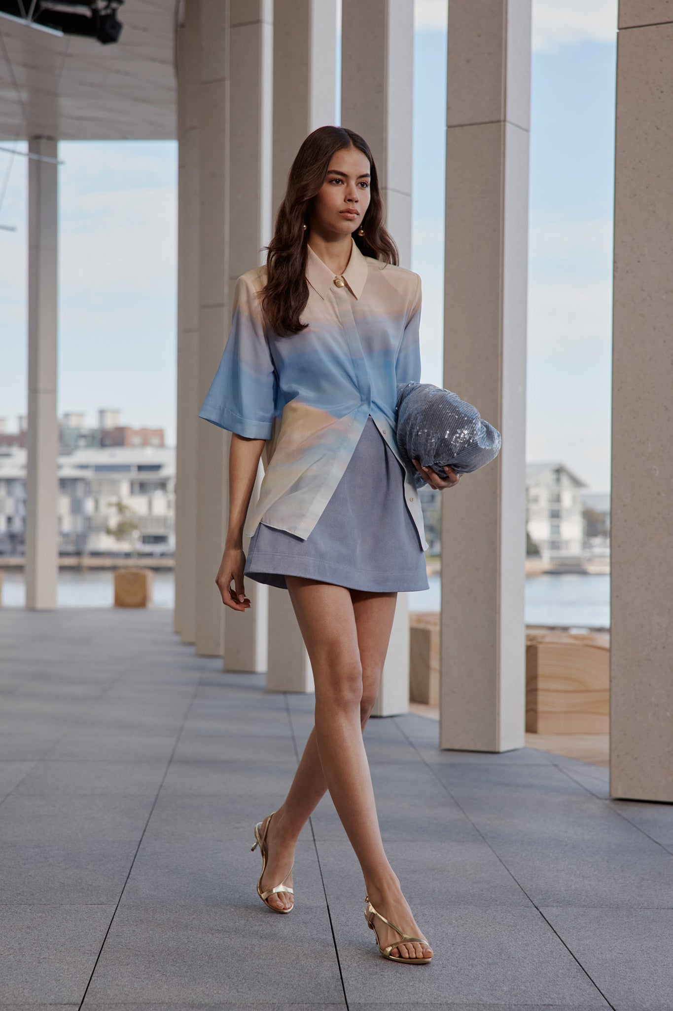 Avalon Short Sleeve Silk Shirt