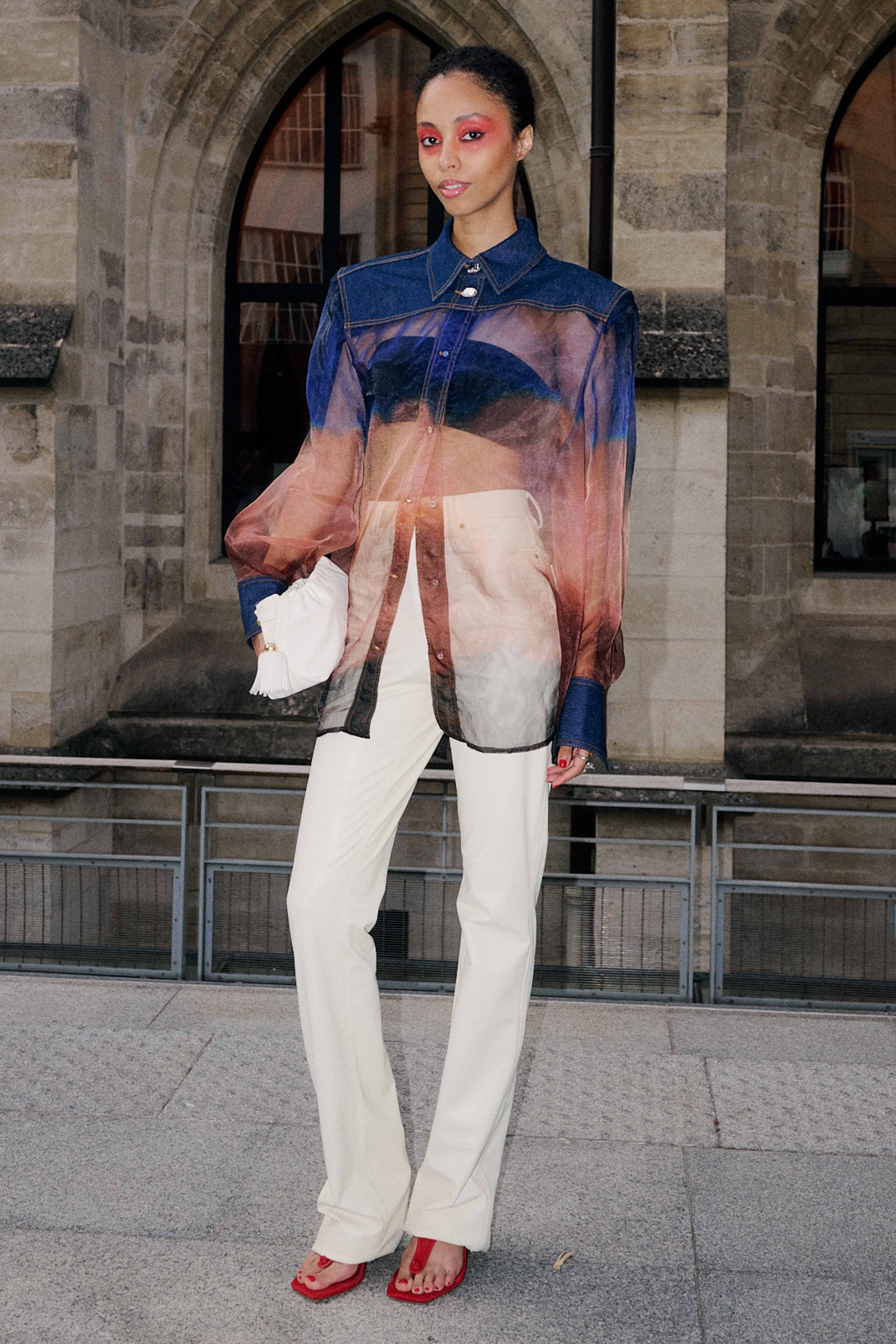 Remie Denim Contrast Shirt