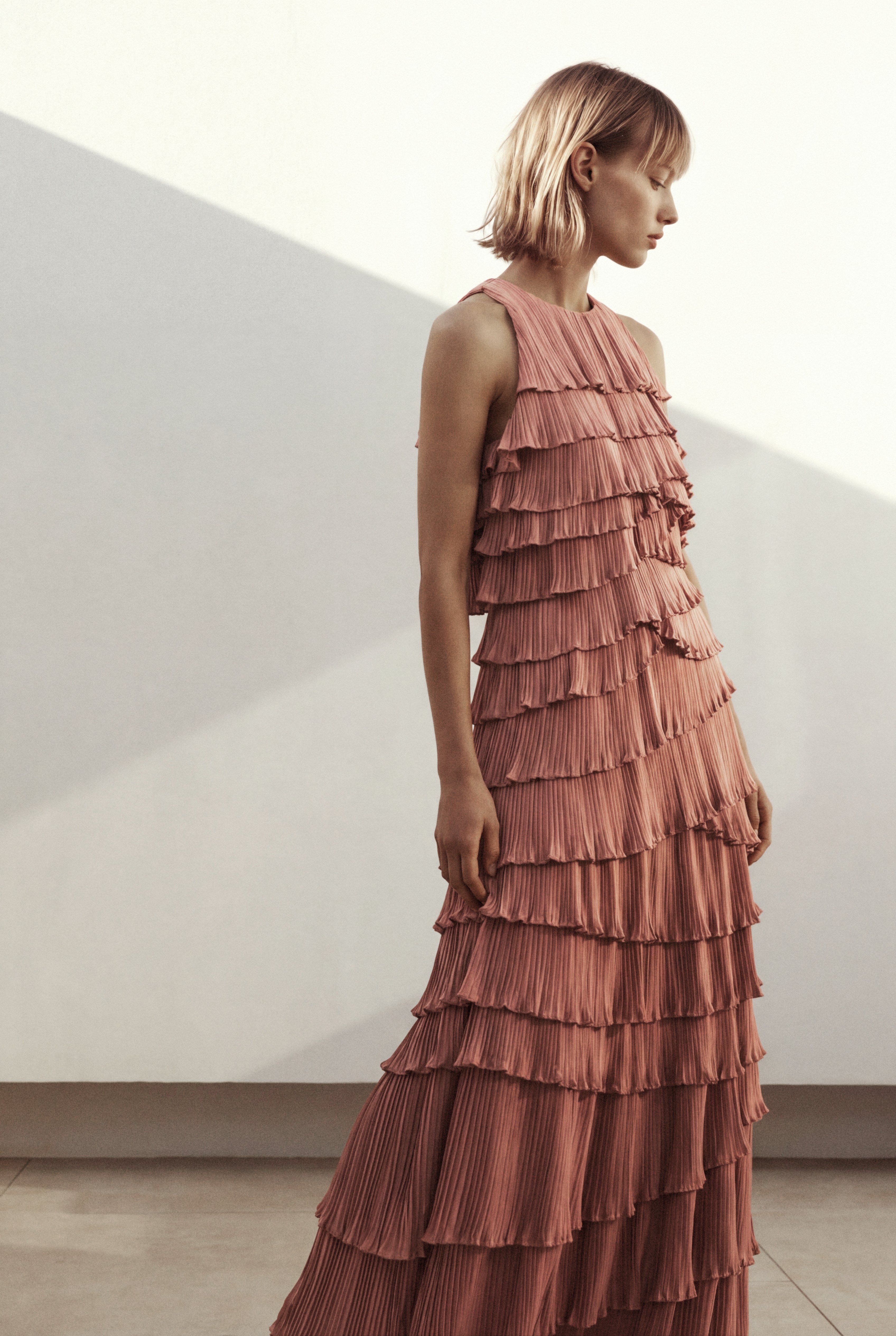 Dew Pleated Maxi Dress