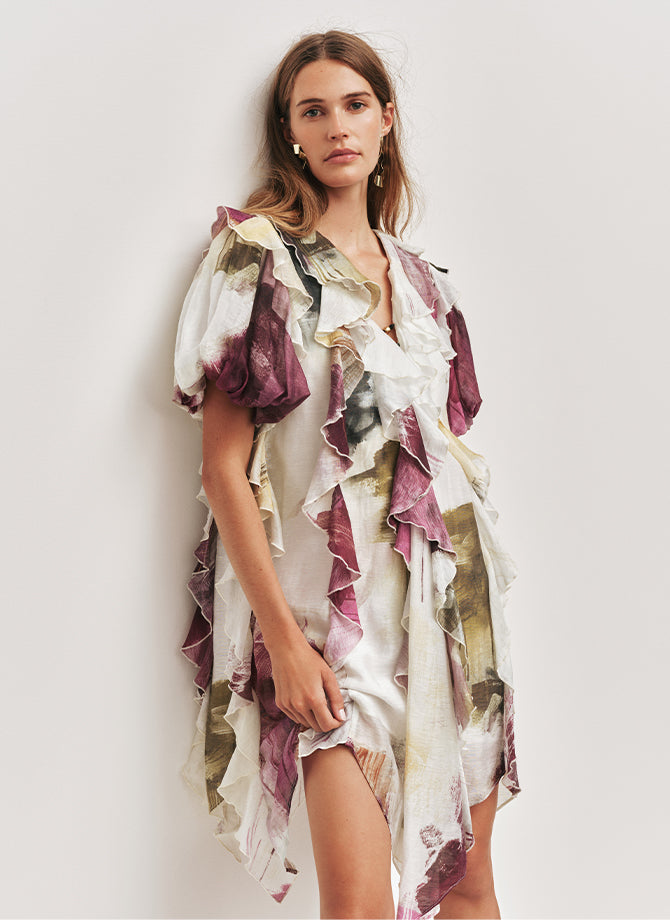 Magnetic Draped Midi Dress | Black | Aje – Aje NZ