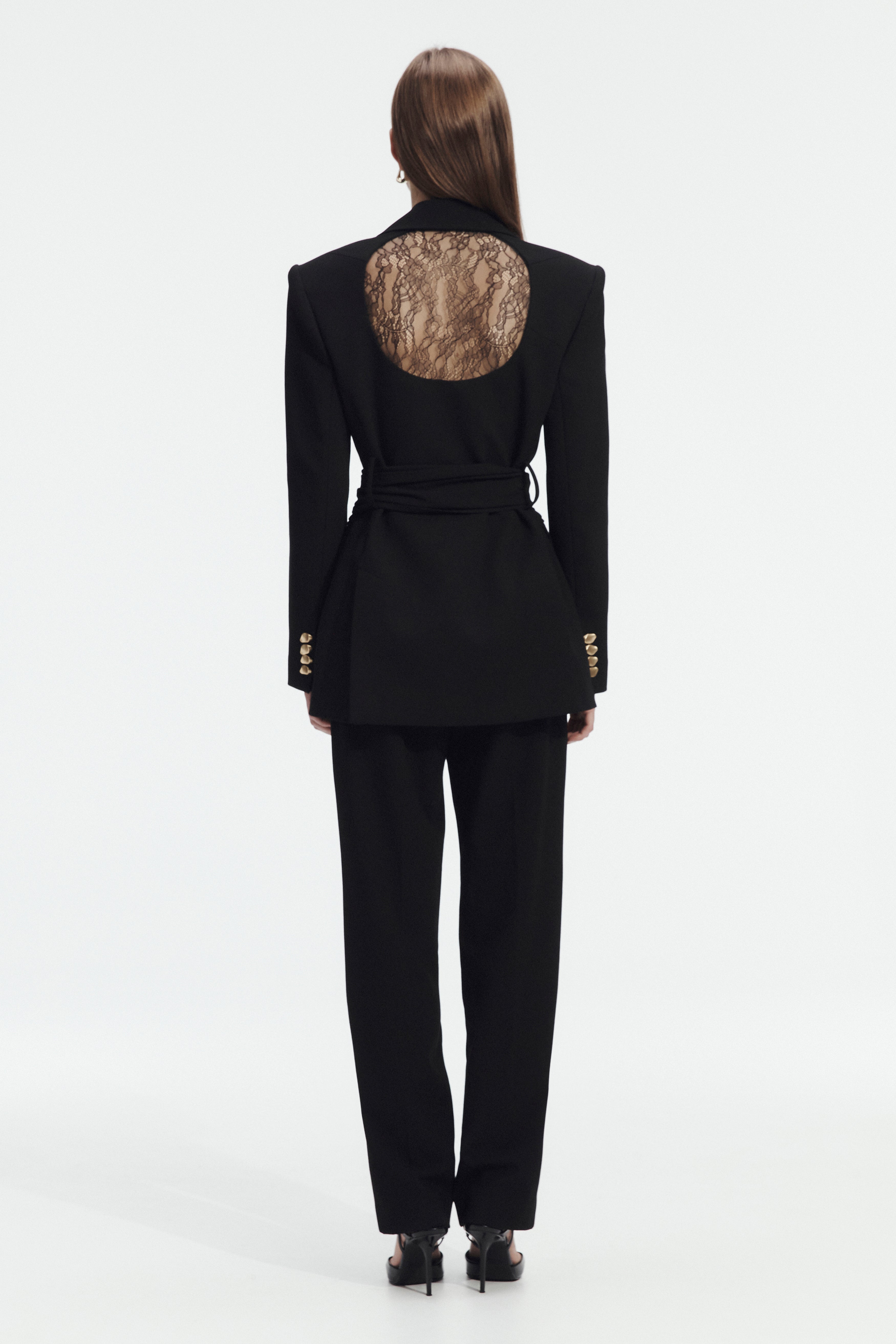 Simone Lace Back Blazer