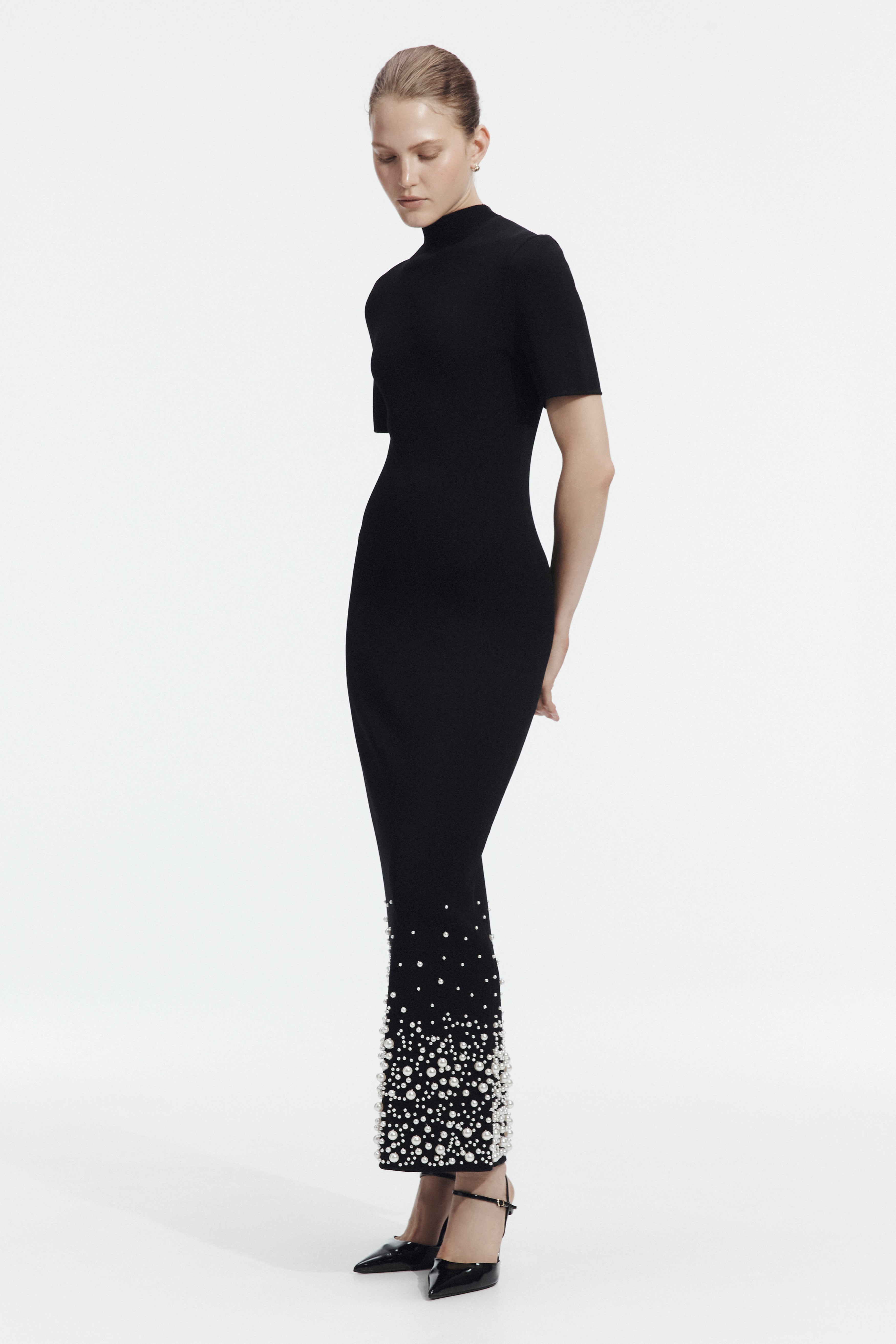 Marlene Pearl Knit Midi Dress
