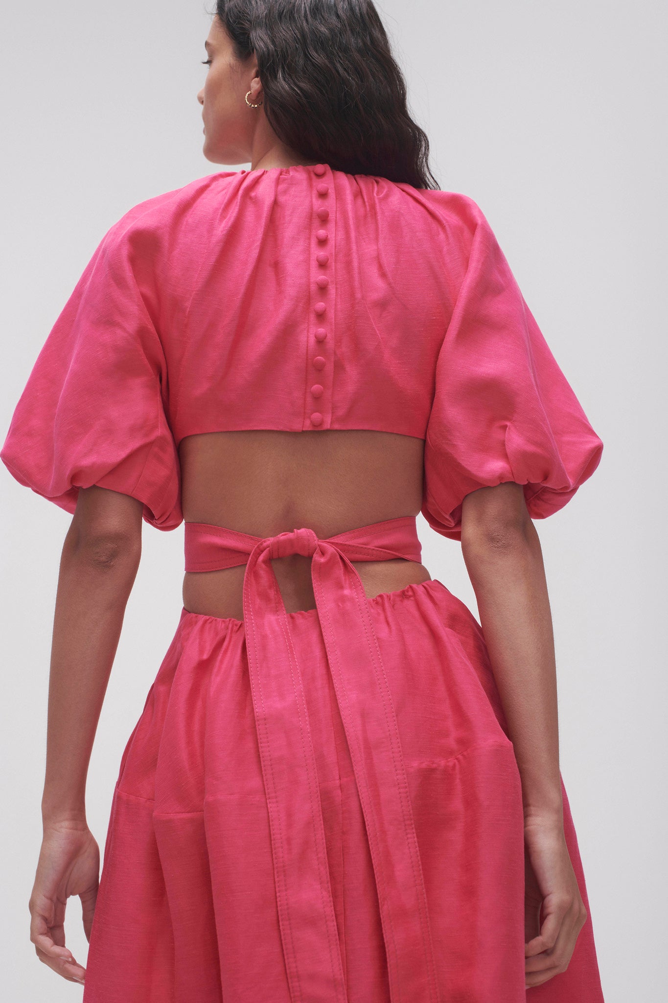 Mimosa Cutout Midi Dress | Hot Pink | Aje – Aje NZ