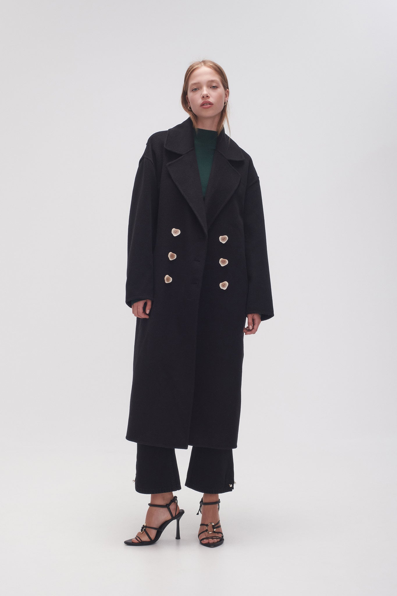 Double Ring Glossy Cocoon Coat - Women - Ready-to-Wear