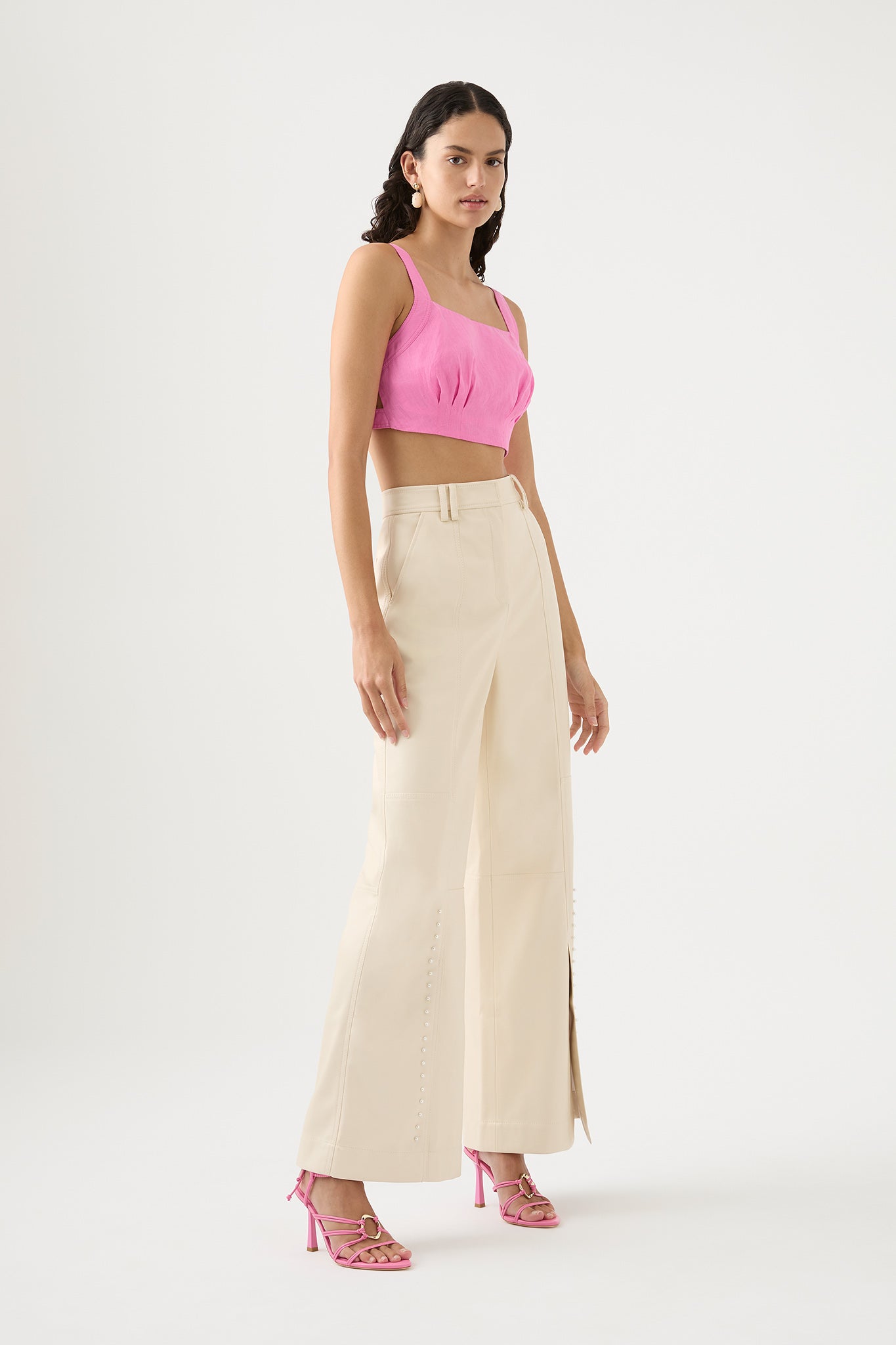 Buy DARKPARK Phebe' Poplin Pants - Beige At 33% Off