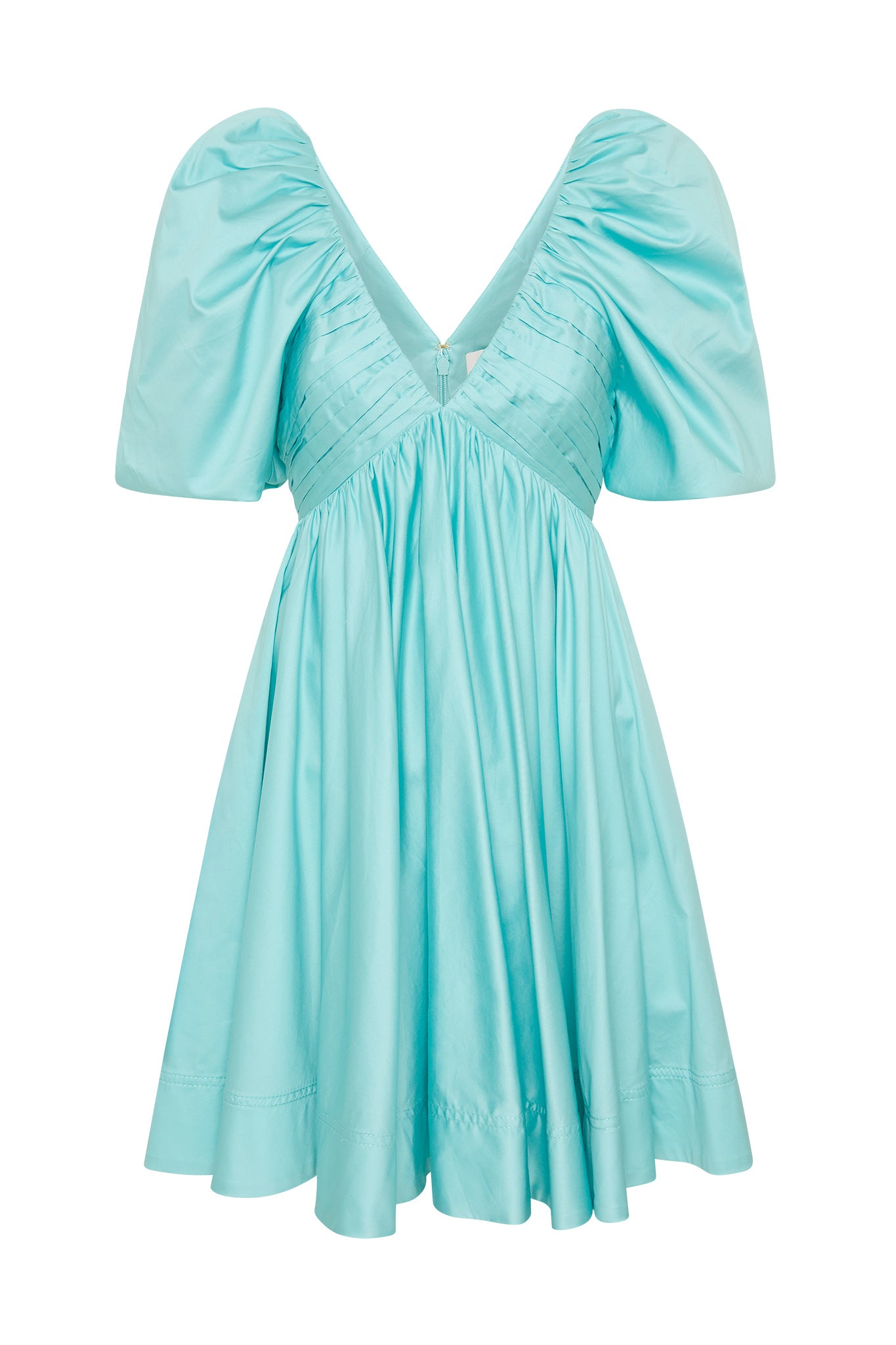 Gabrielle Plunge Mini Dress | Spearmint Blue | Aje – Aje NZ