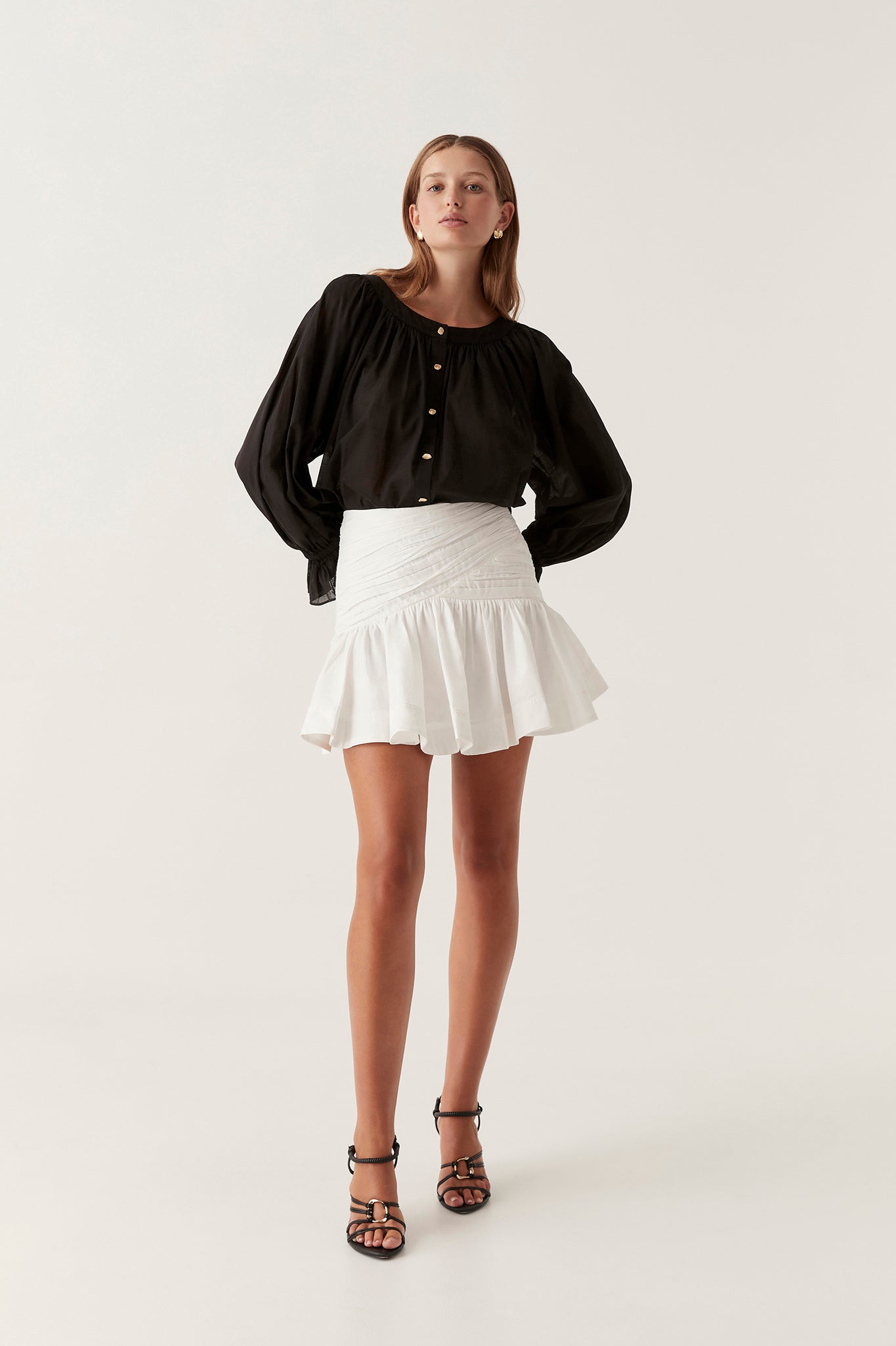 Ruched skirt outlet nz