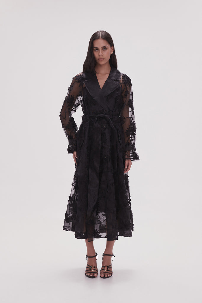 Ursula Trench Coat Dress | Black | Aje – Aje NZ
