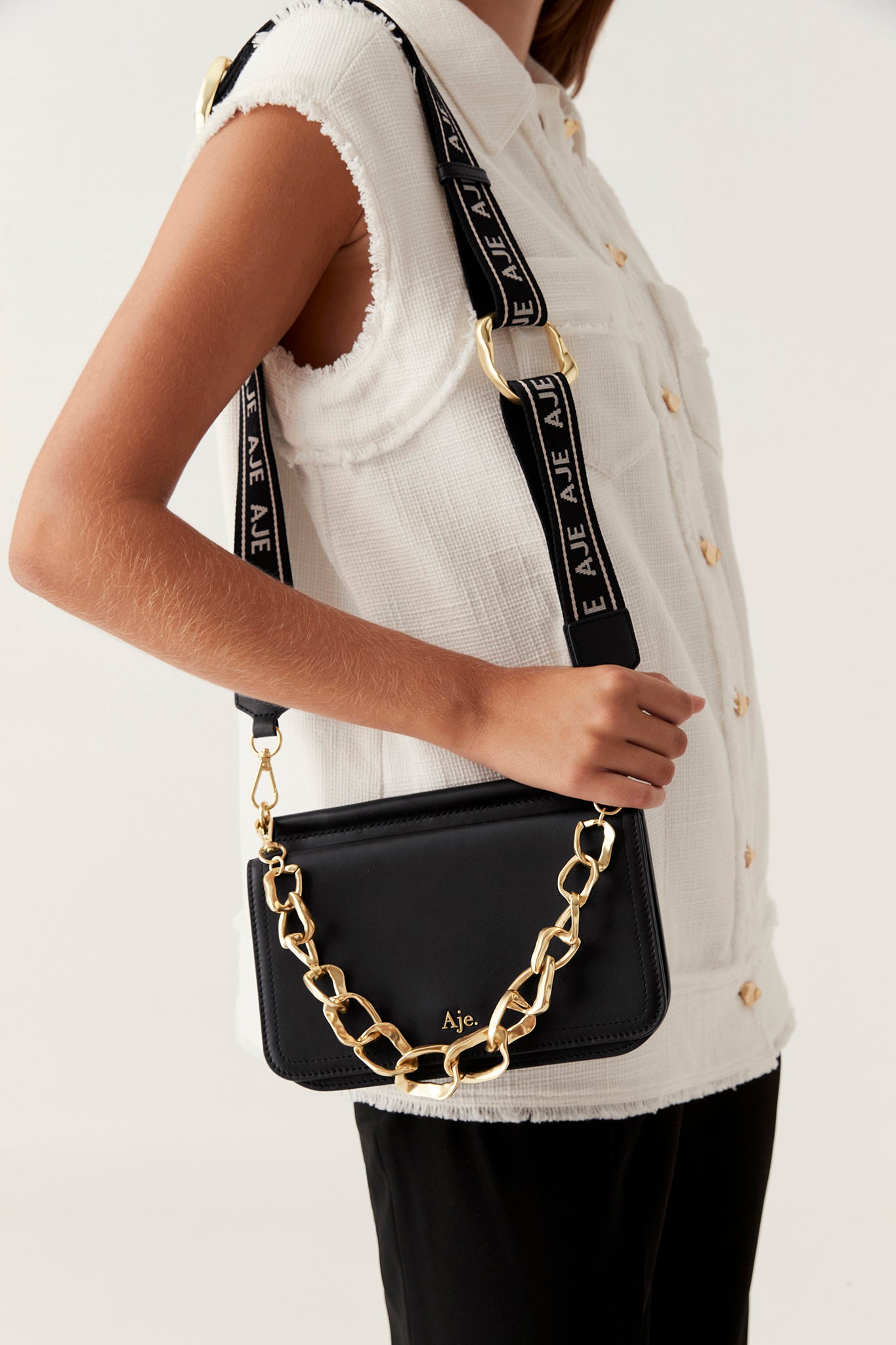 Aje Cosmos Chain Crossbody Bag