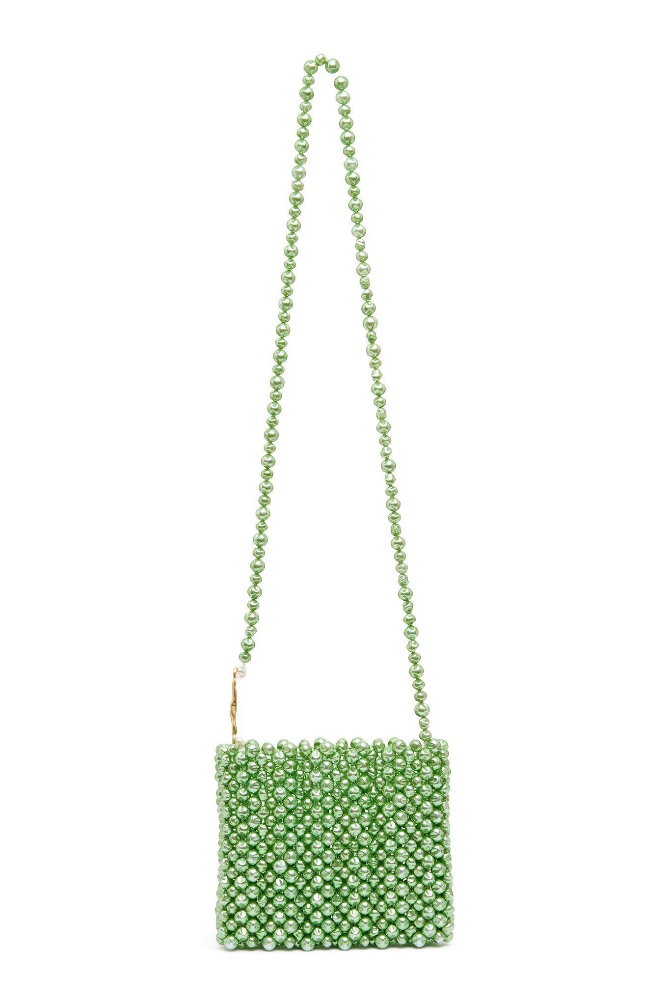 Lucienne Full Pearl Crossbody Fern Green Aje Aje NZ