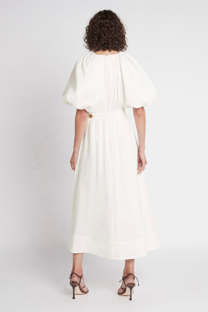 Virtuous Asymmetric Midi Dress