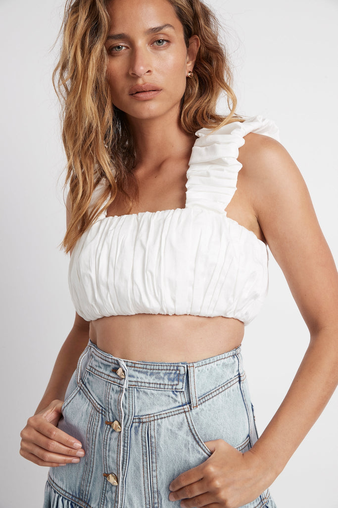 Medina Ruched Cropped Top